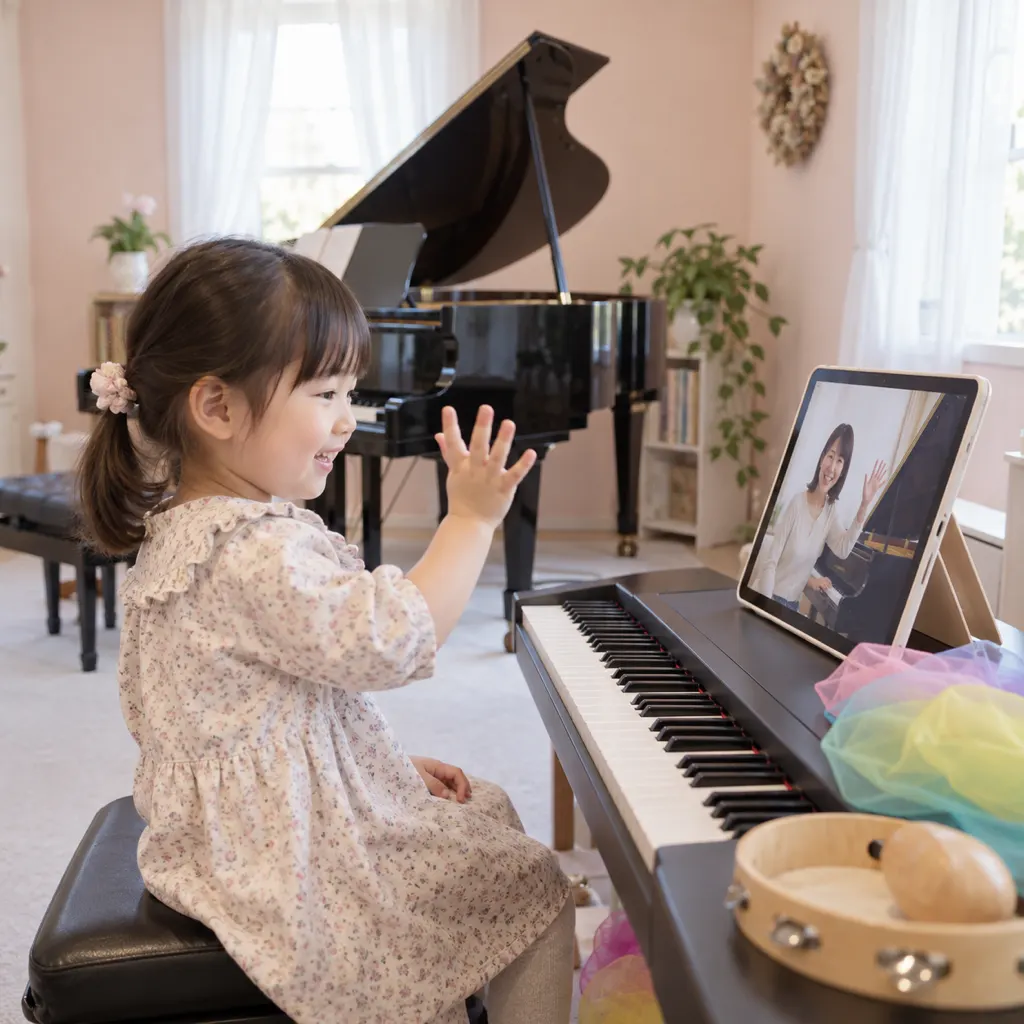 タブレットで先生とつながるオンラインレッスン